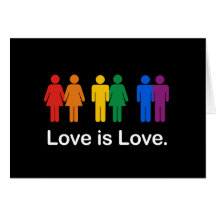 LOVE IS LOVE BLACK CARDS