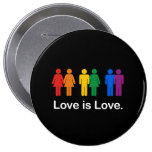 LOVE IS LOVE BLACK buttons