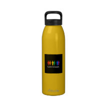 LOVE IS LOVE BLACK WATER BOTTLE