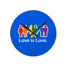 LOVE IS LOVE BLUE.png Clock