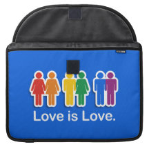 LOVE IS LOVE BLUE SLEEVE FOR MacBooks