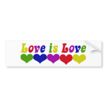 Love is Love Gay Rights bumper stickers by EllesPlanet Love is Love Gay Rights bumper stickers
