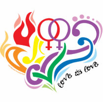 Love Is Love: Lesbian Photo Cut Outs