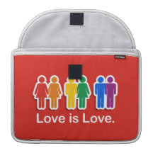 LOVE IS LOVE RED MacBook PRO SLEEVE