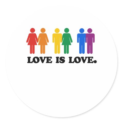 Love is Love Round Sticker by gay_pride
