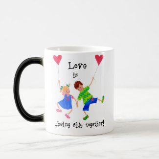 'Love is...' Morphing Mug mug
