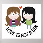Love is not a sin (large poster) posters