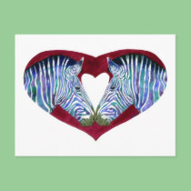 "Love is Not Black & White" Postcard postcards