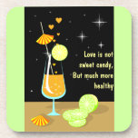 Love is not sweet candy Custom Cork Coaster cork coasters