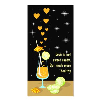 Love is not sweet candy Custom Photo Card photocard