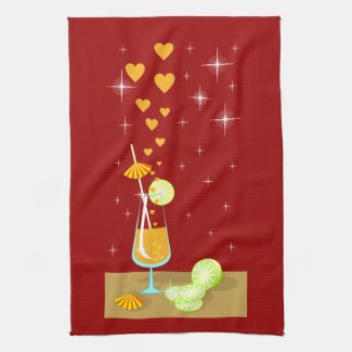 Love is not sweet candy MoJo Kitchen Towel