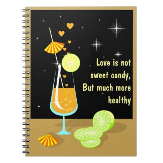 Love is not sweet candy Notebook notebook