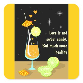 Love is not sweet candy Sticker sticker