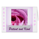 Love is Patient and Kind Rose Card