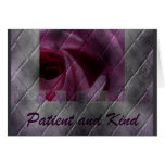 Love is Patient and Kind Rose Card