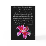 Love is patient.... greeting card