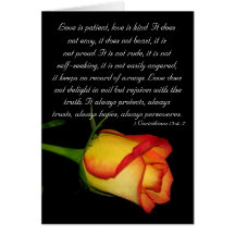 Love is patient... card