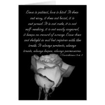 Love is patient... card