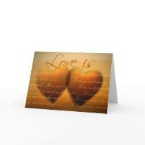 Love is patient; love is kind - Customized cards
