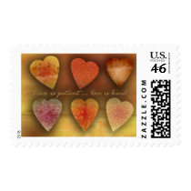 Love is patient; love is kind postage