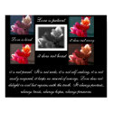 Love is patient love is kind with flowers print by mrsrnj Love is patient love is kind with flowers print