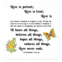 Love is patient posters