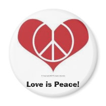 Love is Peace! Magnet