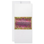Love is.....poem on purple back with flower frame personalized rack card