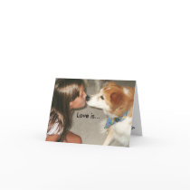 Love is... Puppy Kisses! cards
