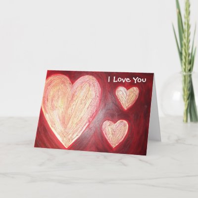 love is red, I Love You Greeting Cards by jennyclaire_art