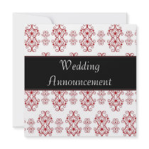 Love is Red Personalized Announcement