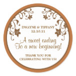 Love is Sweet - Flowers Round Stickers