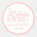 Love Is Sweet Labels (Blush / Terra Cota) Stickers