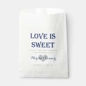 Love Is Sweet Navy and Gray Wedding Bags