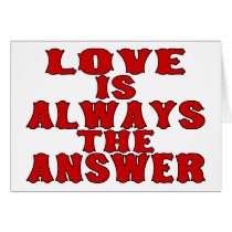 Love Is The Answer cards by goldnsun Love Is The Answer cards
