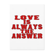 Love Is The Answer postcards