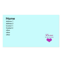 love is the answer business cards