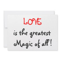 Love is the greatest Magic of all !-invitations by artdebogallery Love is the greatest Magic of all !-invitations