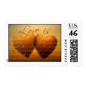 Love is ... wedding heart stamp stamp