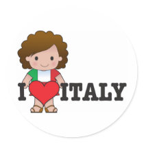 Love Italy Sticker