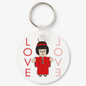 Love Japanese Doll keychains by dollfriends Love Japanese Doll keychains
