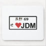 Love JDM License Plate Mousepad