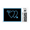 Love - Joined Hearts postage