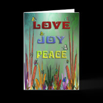LOVE JOY AND PEACE cards