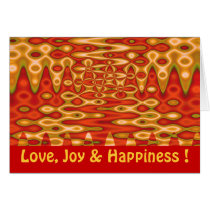 Love, Joy & Happiness cards by DonnaGraysonAbstract Love, Joy & Happiness cards