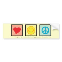 Love Joy Peace bumper sticker bumper stickers