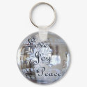 Love, Joy, Peace! keychains by Chez_Momo Love, Joy, Peace! keychains