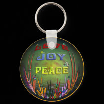 LOVE JOY PEACE KEYCHAIN by phedderman LOVE JOY PEACE KEYCHAIN