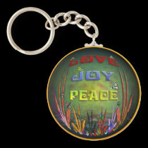 LOVE JOY PEACE KEYCHAIN keychains