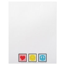 Love Joy Peace letterhead paper